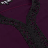 Moroccan Thobe Burgandy